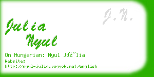 julia nyul business card